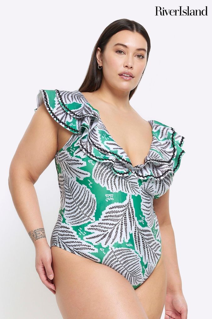 River island swimwear plus size on sale