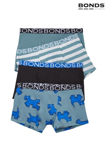 Bonds Grey Animal Print Design Trunks 4 Pack (B24300) | £16