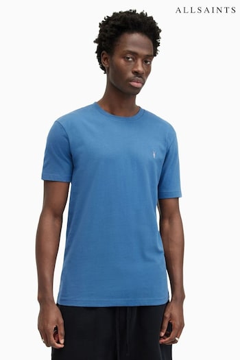 AllSaints Blue Brace Short Sleeve Crew Neck T-Shirt (B24318) | £35