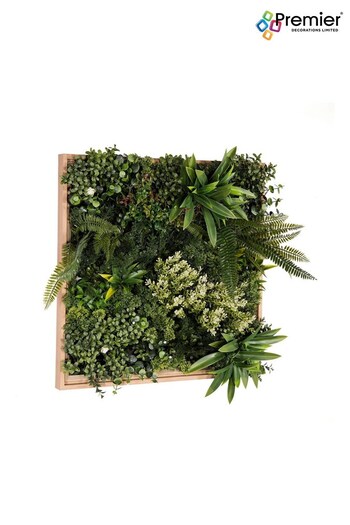 Premier Decorations Ltd Green 50x50cm Jade Envy Artificial Garden Wall Art (B24345) | £65