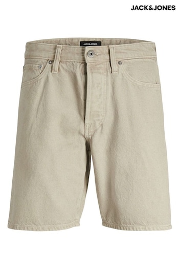 JACK & JONES Grey Relaxed Fit Denim Thread Shorts (B24422) | £35