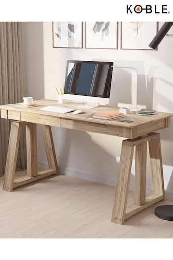 Koble Natural Nora Height Adjustable Smart Desk (B24570) | £600