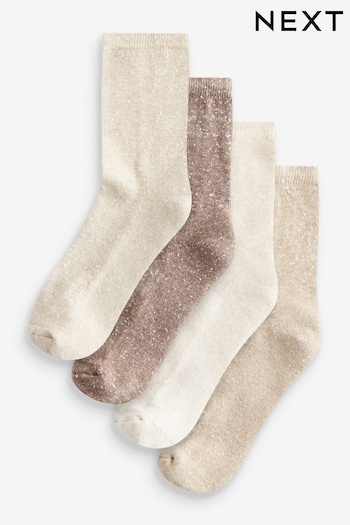 Neutral Neppy Cushion Sole Socks 4 Pack (B24650) | £12