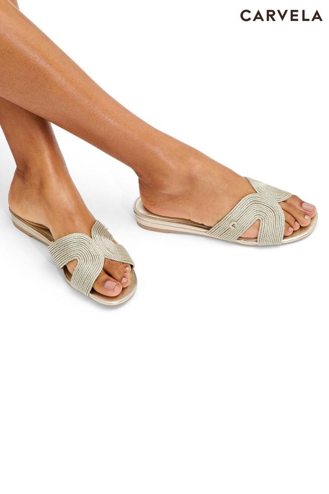 Carvela glimmer sandals gold clearance