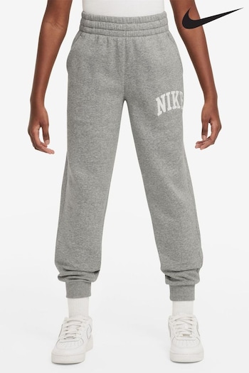 Nike Grey Marl Club Varsity Logo Fleece Joggers (B24744) | £43