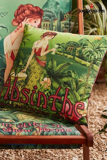 Joe Browns Green Lady Absinthe Reversible Garden Cushion (B24886) | £29