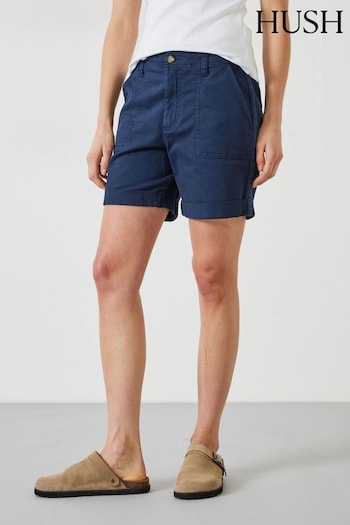 Hush Blue Long Chino Firat Shorts (B24897) | £59
