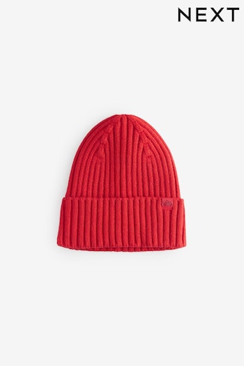 Red Knitted Beanie Hat (1-16yrs) (B24916) | £4 - £8