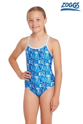 Zoggs Blue Sprintback Swimsuit (B25083) | £25