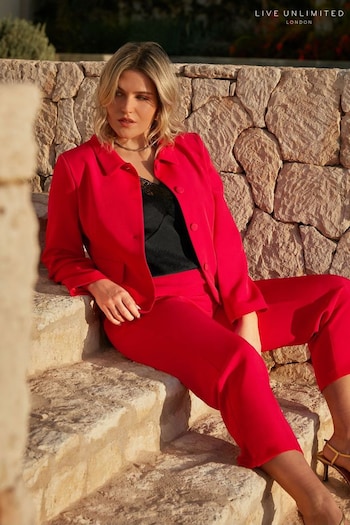 Live Unlimited Red Curve Short Tailored Jacket (B25158) | £109