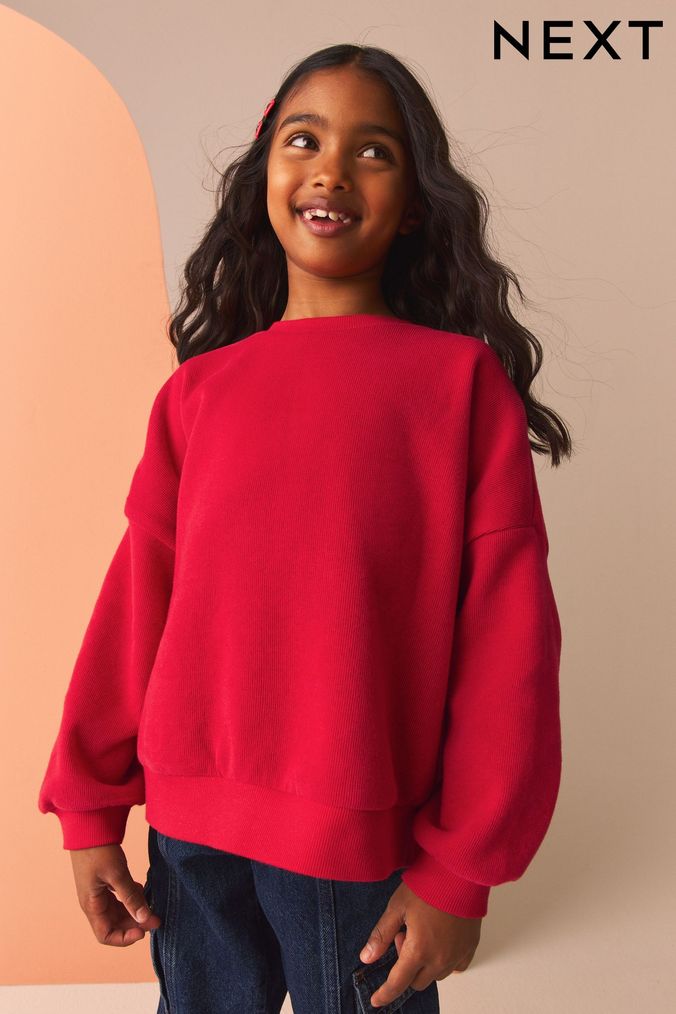 Buy Girls Sweat Tops Red Sweatshirtsandhoodies Online Next UK