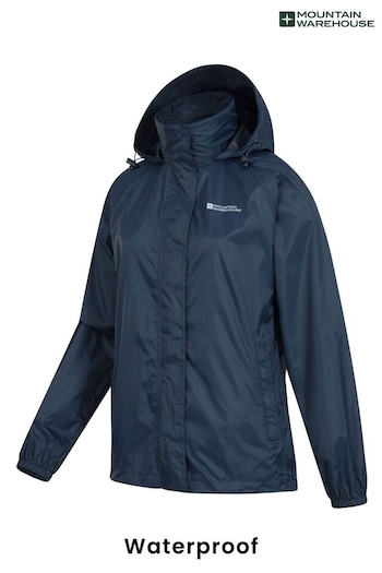 Mountain Warehouse Blue Womens Pakka Waterproof Jacket (B25266) | £41