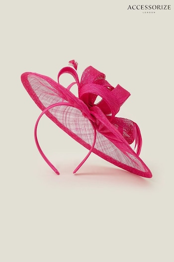 Accessorize Pink Penelope Sin Bow Fascinator (B25291) | £49