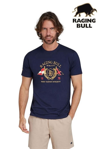 Raging Bull Blue Flags T-Shirt (B25305) | £32 - £34