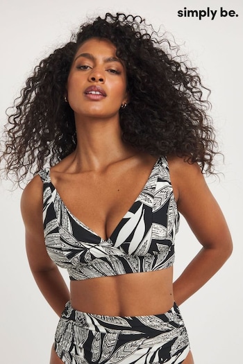 Simply Be Magisculpt Lose up to an Inch Black Bikini Top (B25494) | £27