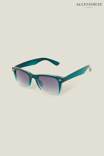 Accessorize Blue Ombre Flat Top Black Sunglasses (B25631) | £16