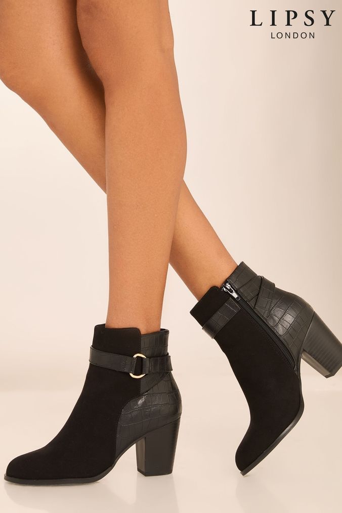Low block heel sock boots clearance