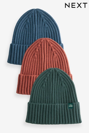 Autumnal Knitted Beanies 3 Pack (1-16yrs) (B25971) | £12 - £24