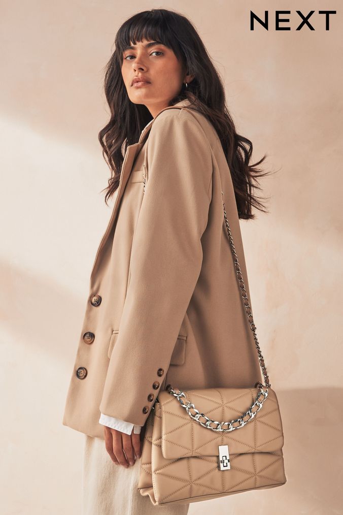 Buy Women s Cream Plain Casual Bags Online Next UK