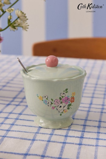 Cath Kidston Green Feels Like Home Sugar Bowl & Spoon Set (B26125) | £16