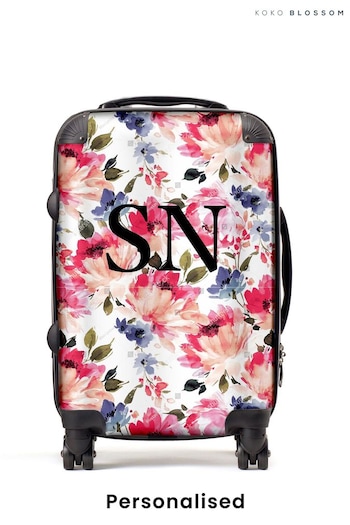 Personalised Sofia Floral Suitcase by Koko Blossom (B26229) | £125 - £175