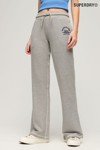 Superdry Grey Athletic Essentials Low Rise Flare Joggers (B26241) | £35