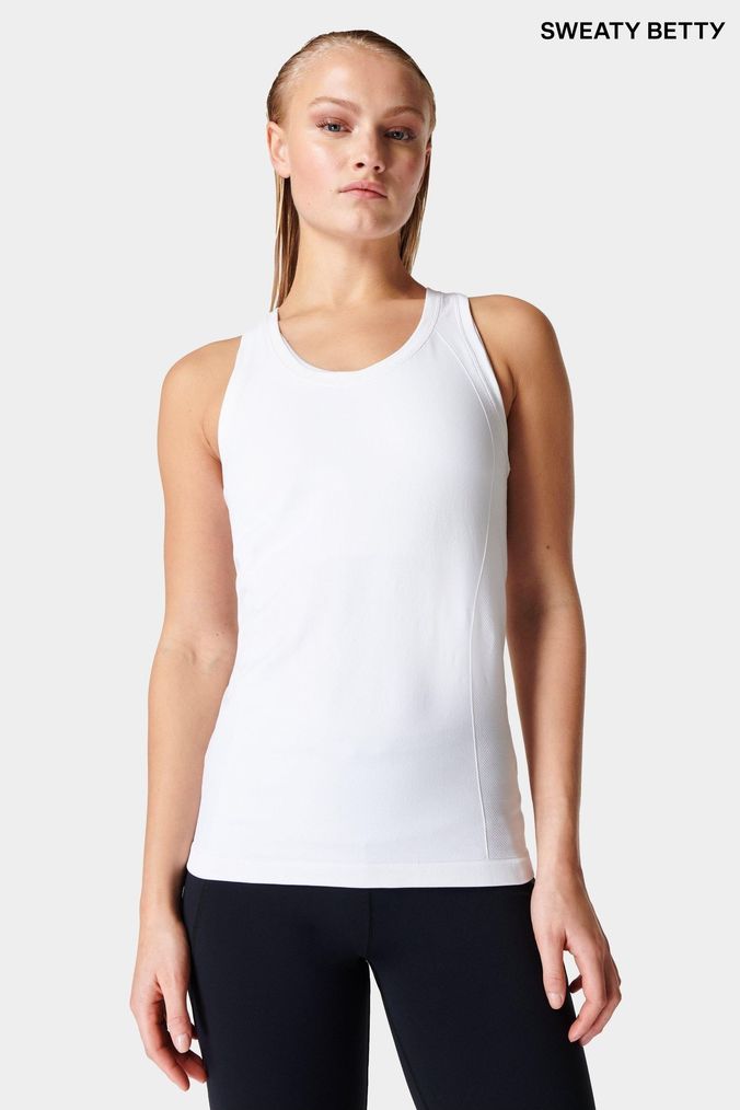 Dressy white tank top online