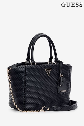 GUESS FL8TMT Black Etel Girlfriend Satchel Bag (B26318) | £135