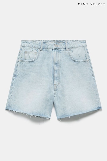 Mint Velvet Blue Denim Shorts Jeansjacka (B26326) | £59