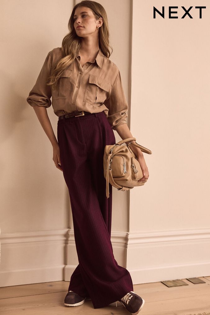 Buy Women s Wool Trousers Online Next UK
