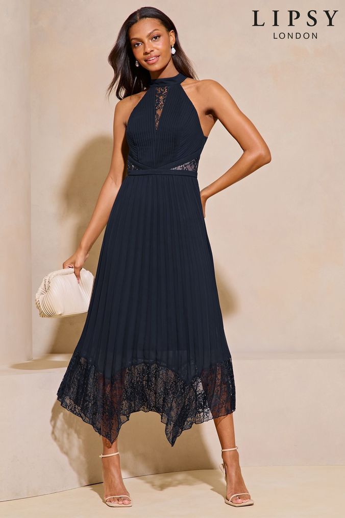 Buy Women s Lace Halter Neck Dresses Online Next UK