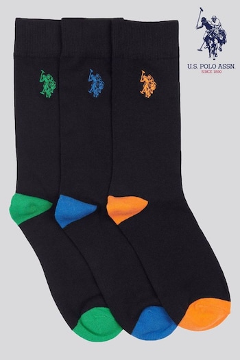 U.S. Polo Assn. Mens Smart Socks 3 Pack (B26634) | £20