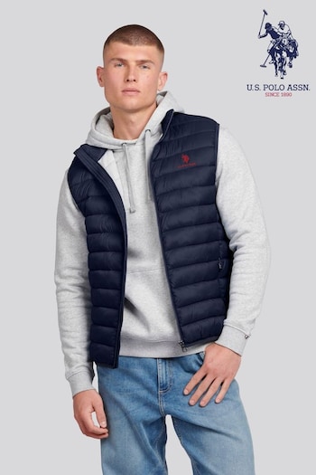 U.S. azul Polo Assn. Mens Bound Quilted Gilet (B26660) | £80