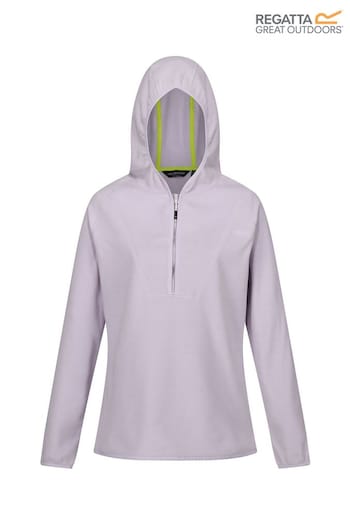 Regatta Purple Warriewood Half Zip Hooded Fleece (B26879) | £28