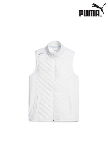 Puma White Frost Golf Quilted Womens Vest (B26922) | £110