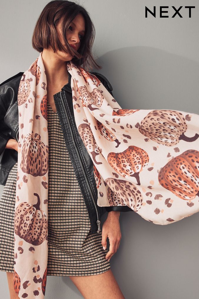 Next leopard print scarf shop