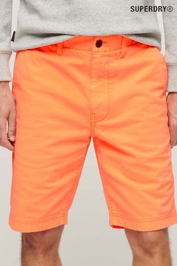 Superdry Orange Officer Chino Shorts (B27204) | £45