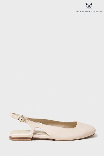 Crew Clothing Company Pink Leather Pumps (B27434) | £69