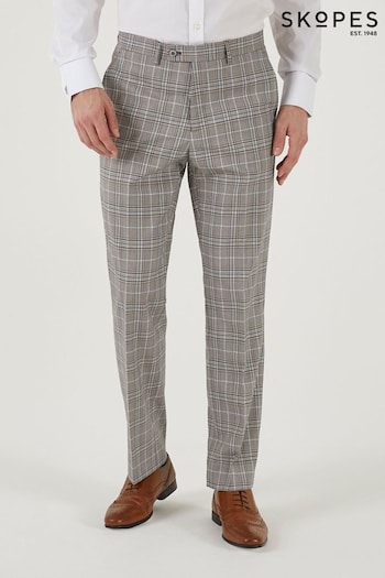 Skopes Tailored Fit Natural Whittington Check Suit: Trousers (B27511) | £59