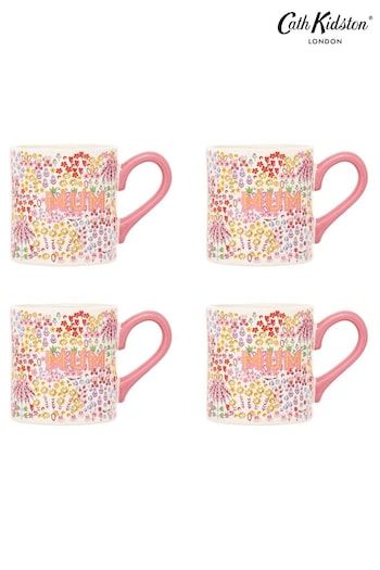 Cath Kidston Pink Mum Shortie Mug Set Of 4 (B27609) | £40
