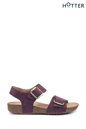 Hotter Purple Tourist II Buckle Regular Sandals (B27631) | £79