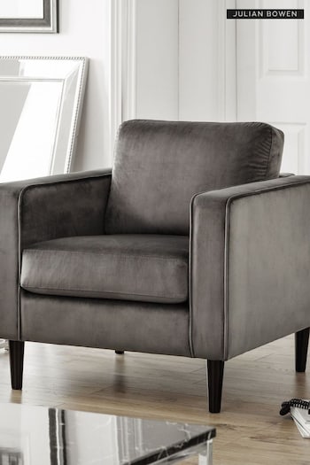 Julian Bowen Grey Hayward Armchair (B27727) | £325