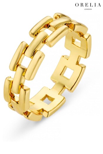 Orelia London Gold Tone Vintage Chain Ring (B27746) | £22