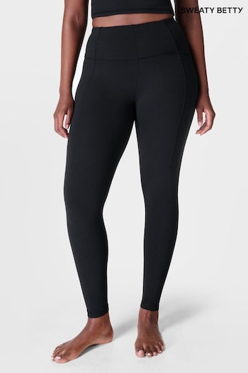 Sweaty Betty Black Full Length Super Soft Yoga Leggings (B27777) | £88