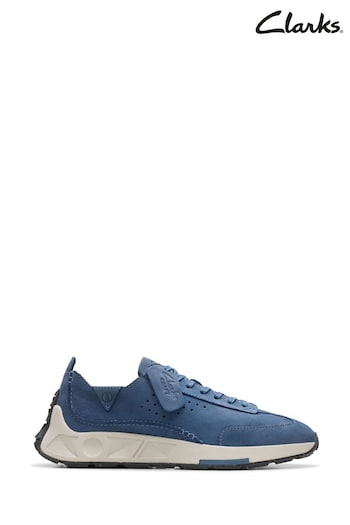 Clarks Blue Nubuck Craft Speed Shoes (B27780) | £100