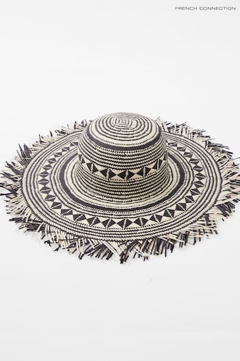 French Connection Straw Beach Hat (B27786) | £45