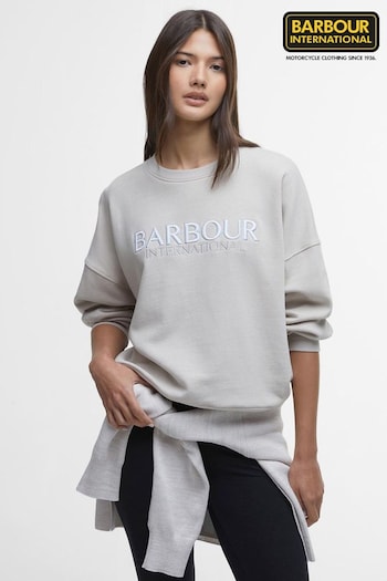 Barbour® International Cream Franchesca Logo Sweatshirt (B27838) | £80