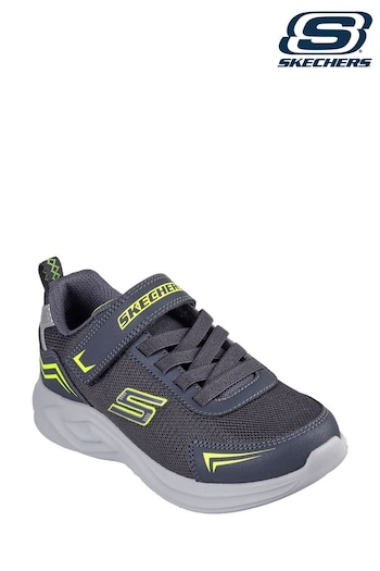 Skechers neon Grey Mazematics Trainers (B28106) | £39