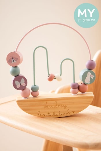 Personalised Pink Core Rocking Bead Activity Toy by My 1st Years (B28122) | £25