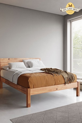 Get Laid Beds Cinnamon Tan Kensington Solid Wood Bed (B28249) | £630 - £915